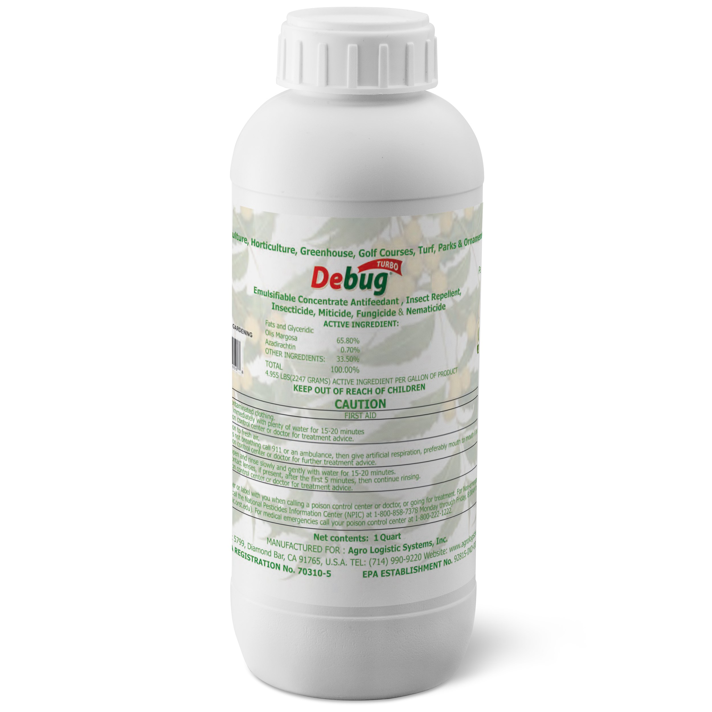 MGK Debug TURBO 1Qt OMRI ( Neem Oil, Azadirachtin ) — Single Unit