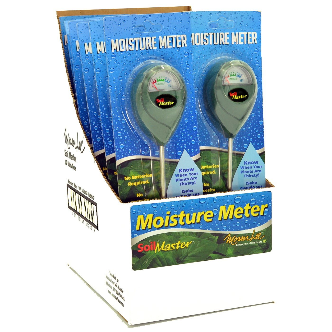 Mosser Moisture Meters — priced per each; minimum 12; multiples of 12