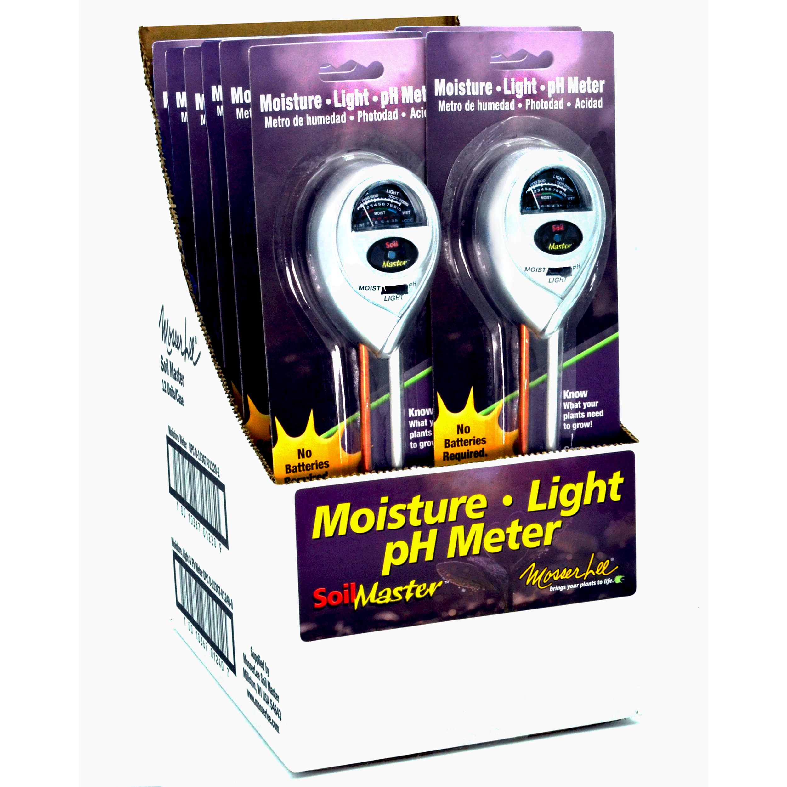 Mosser Moisture Meters w/Light — priced per each; minimum 12; multiples of 12