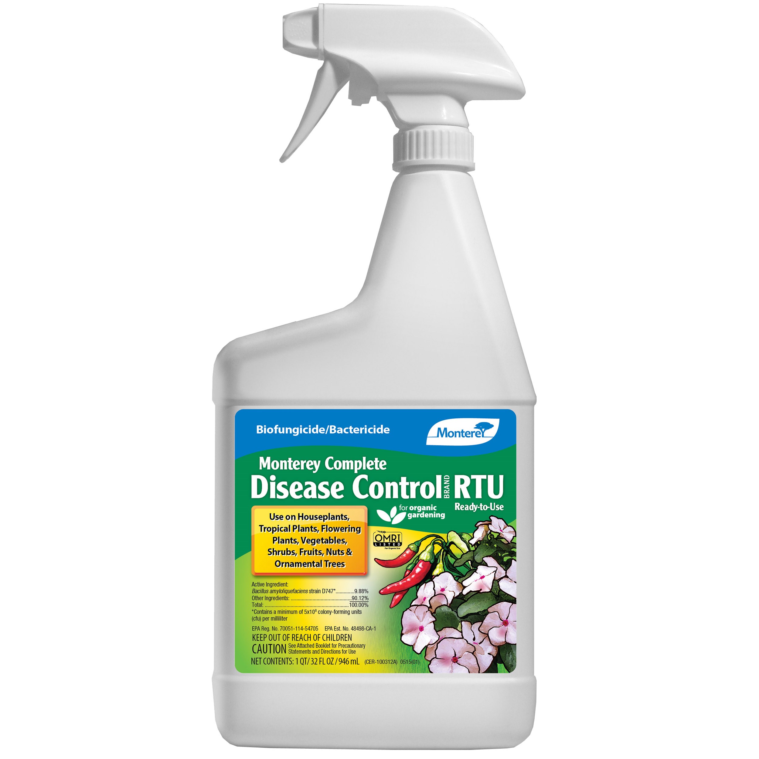 Monterey 32oz RTU Complete Organic Disease Control — priced per each; minimum 12; multiples of 12