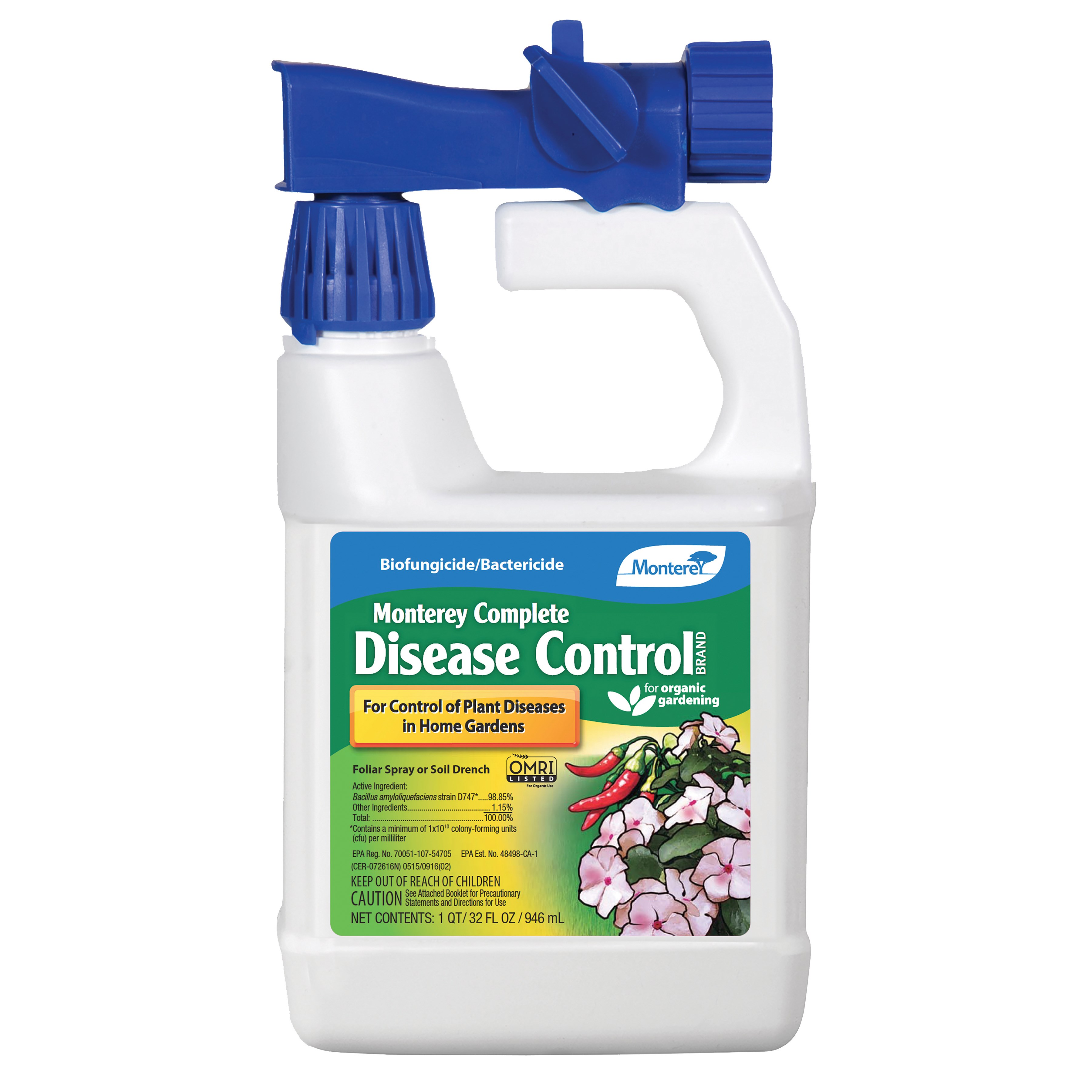 Monterey 32oz RTS Complete Organic Disease Control — priced per each; minimum 6; multiples of 6