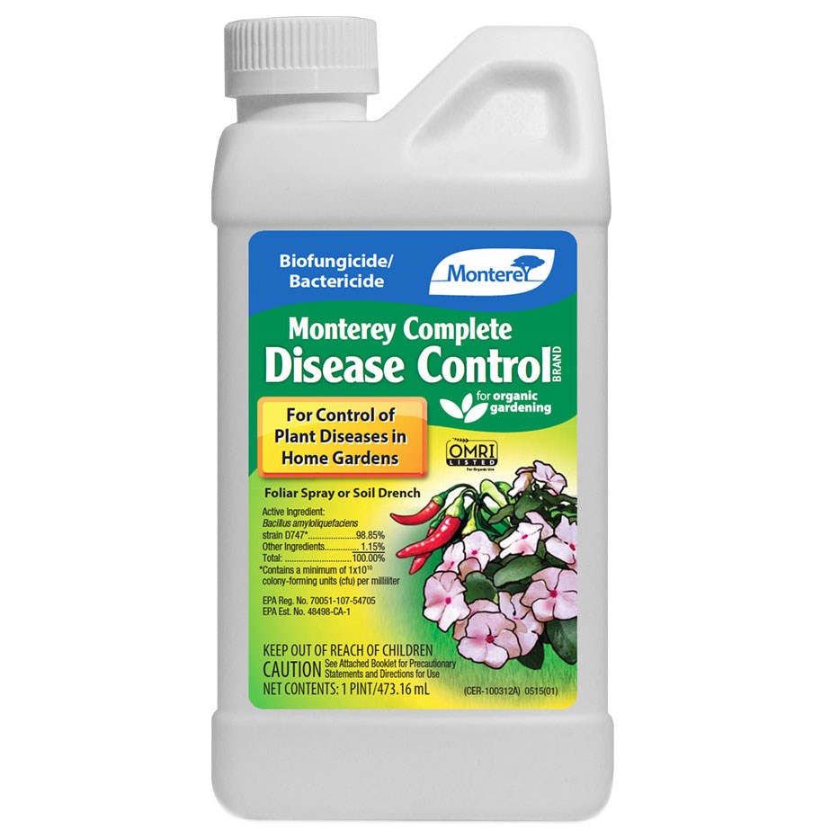 Monterey 16oz Complete Organic Disease Control — priced per each; minimum 6; multiples of 6