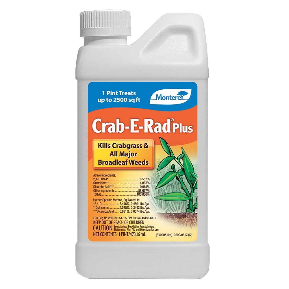 Monterey 16oz Crab-E-Rad Plus Crabgrass Control — priced per each; minimum 6; multiples of 6