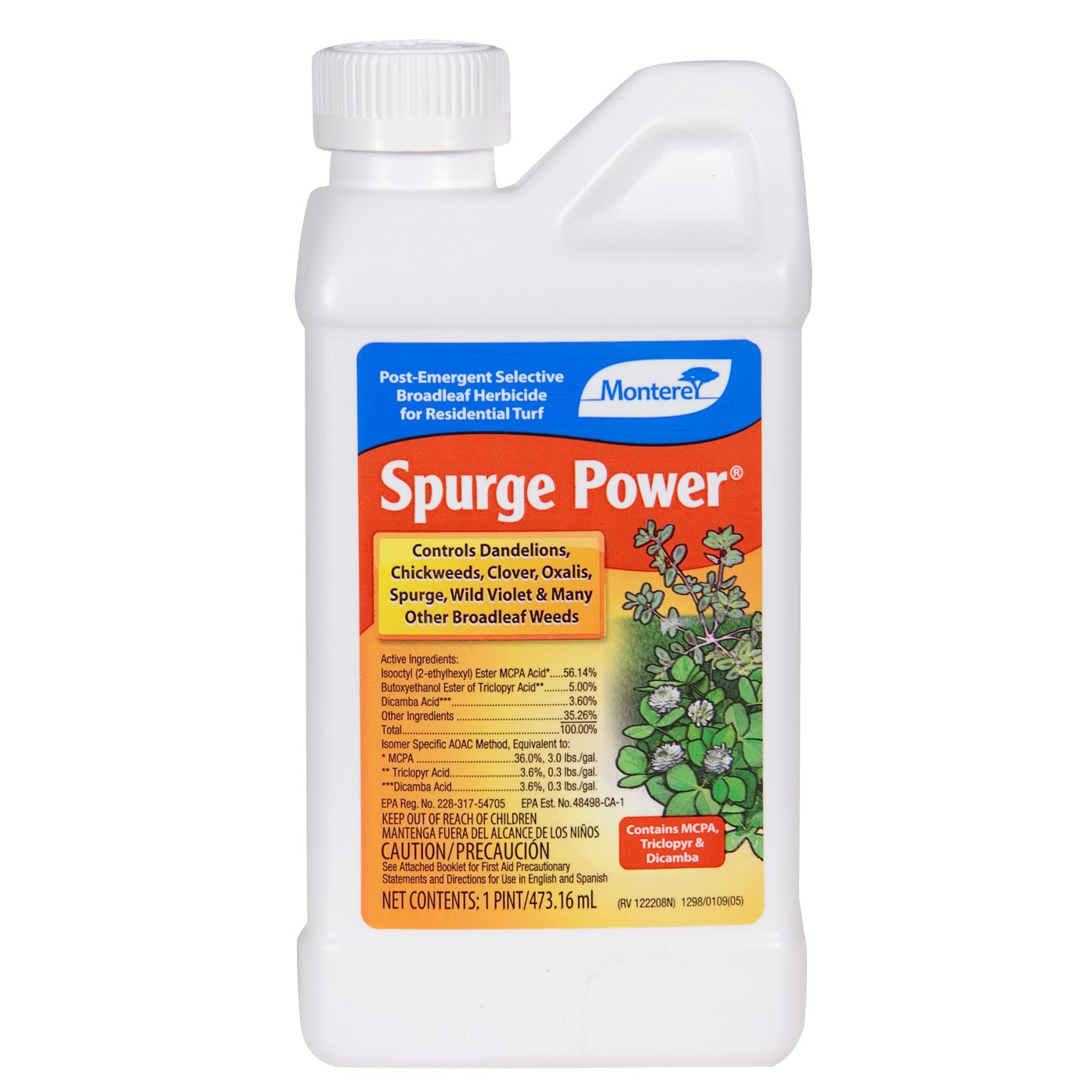 Monterey Pt Spurge Power Oxalis Clover Dandelion — priced per each; minimum 6; multiples of 6