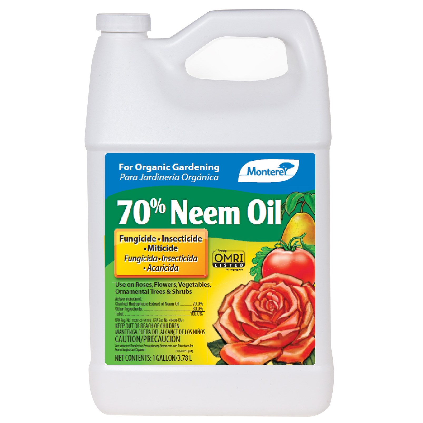 Monterey Gal 70% Neem Oil — priced per each; minimum 4; multiples of 4