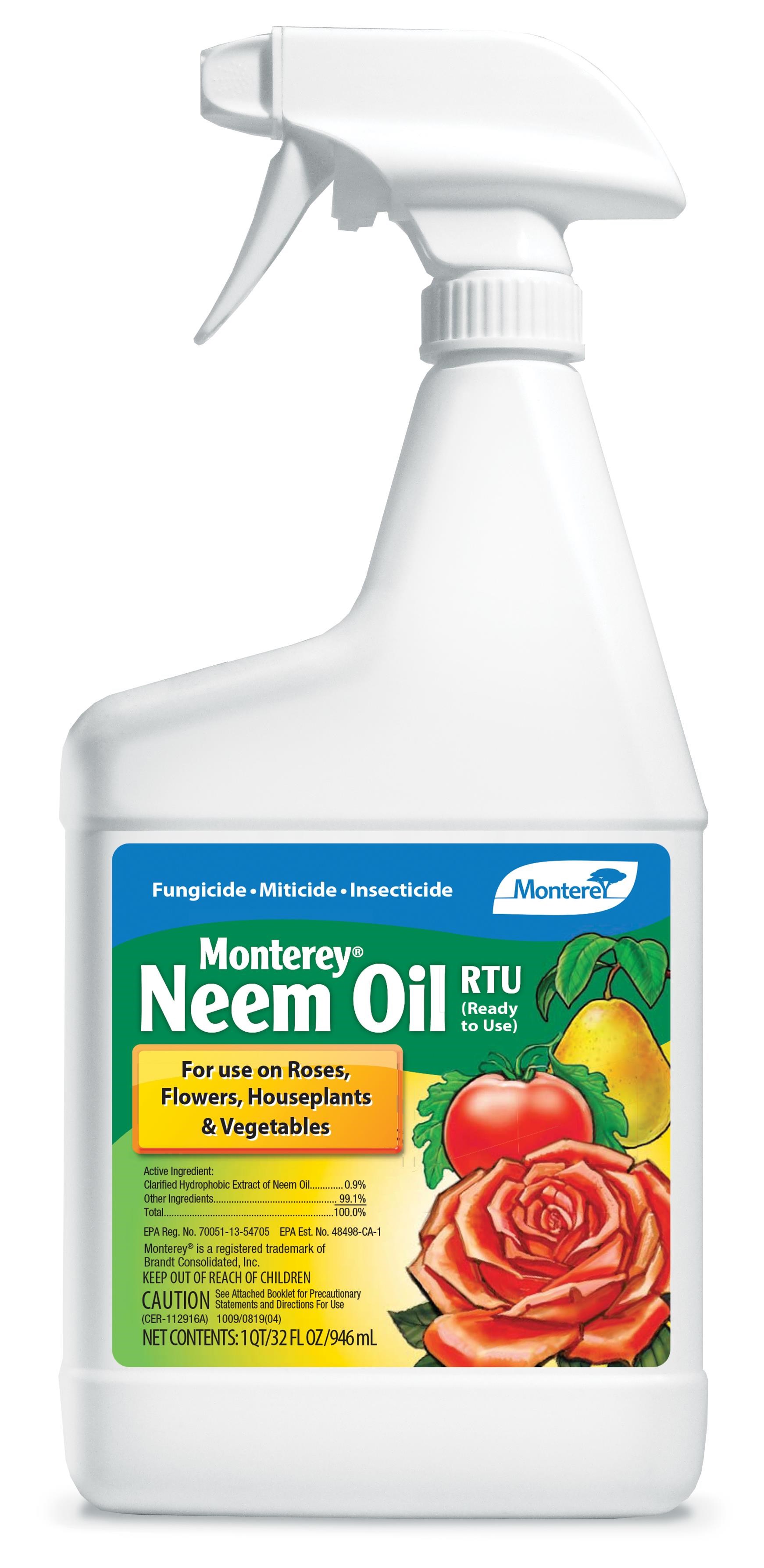 Monterey 32oz Neem Oil RTU — priced per each; minimum 12; multiples of 12