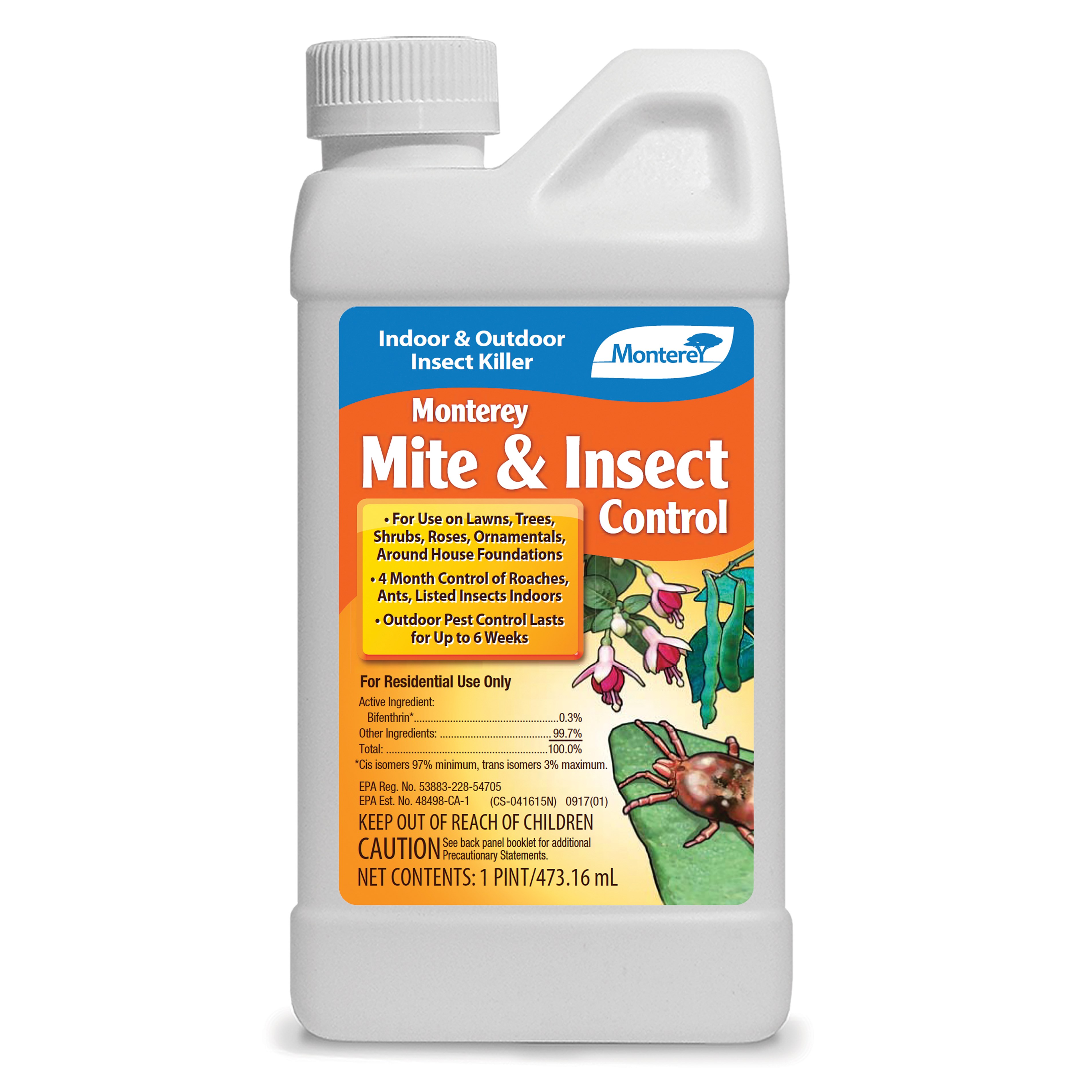 Monterey 16oz Mite & Insect Control — priced per each; minimum 6; multiples of 6