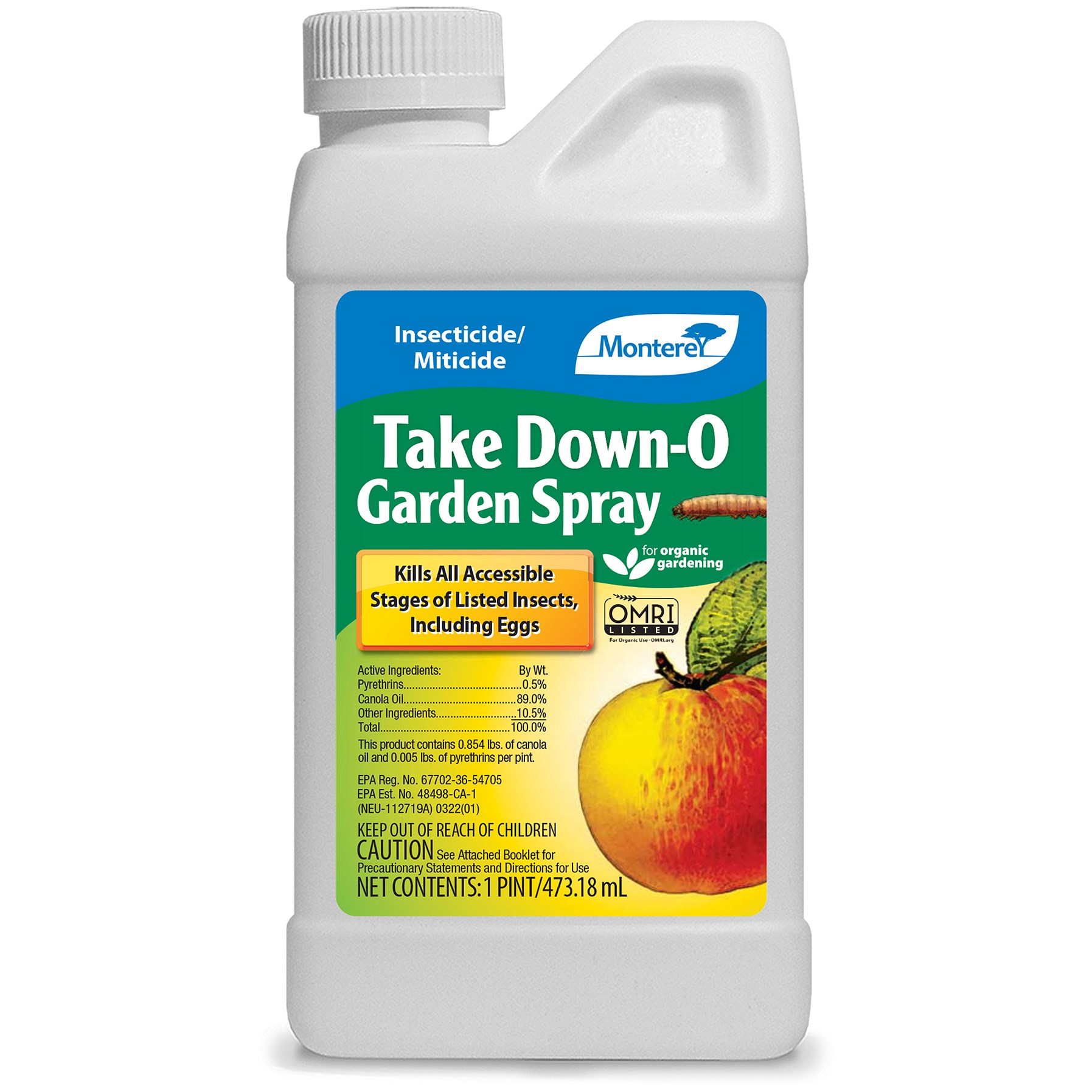 Monterey 16oz Take Down-O Garden Spray Pyrethrin & Canola Oil — priced per each; minimum 6; multiples of 6