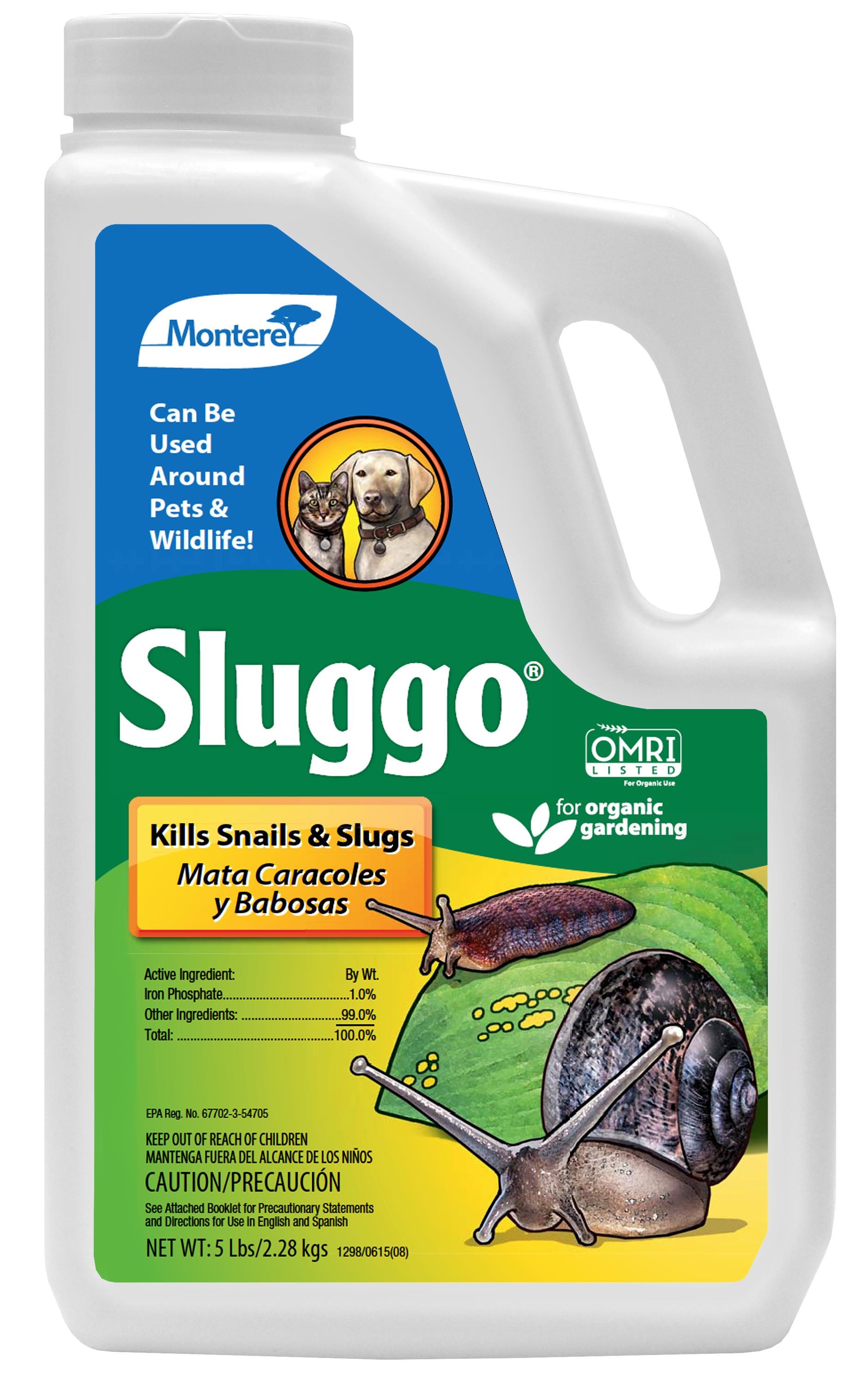 Monterey 5# Sluggo Jug OMRI — priced per each; minimum 6; multiples of 6