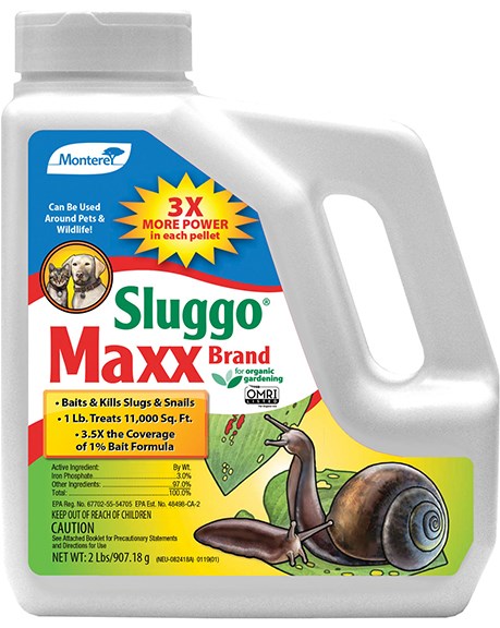 Monterey 2# Sluggo Max 3% Iron Phosphate Jug — priced per each; minimum 6; multiples of 6