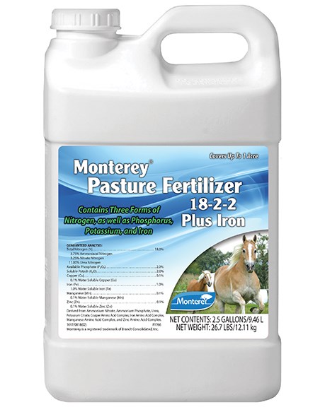 Monterey 2.5gal Pasture Fert — priced per each; minimum 2; multiples of 2