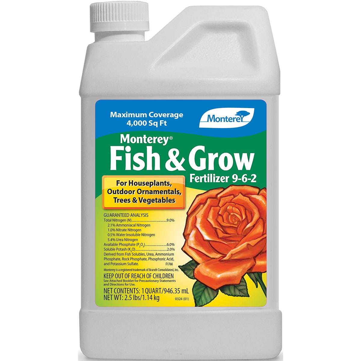 Monterey 32oz Fish and Grow — priced per each; minimum 12; multiples of 12