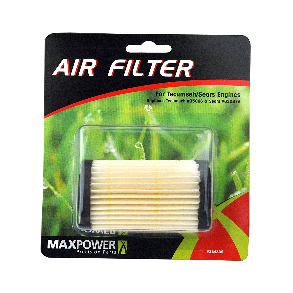 Maxpower Air Filter for Tecumseh Replaces OEM # 35066 — priced per each; minimum 5; multiples of 5