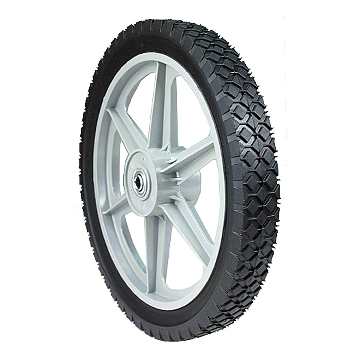 Maxpower 335110 14" x 1.75" Spoked Plastic Wheel with Diamond Tread — priced per each; minimum 5; multiples of 5