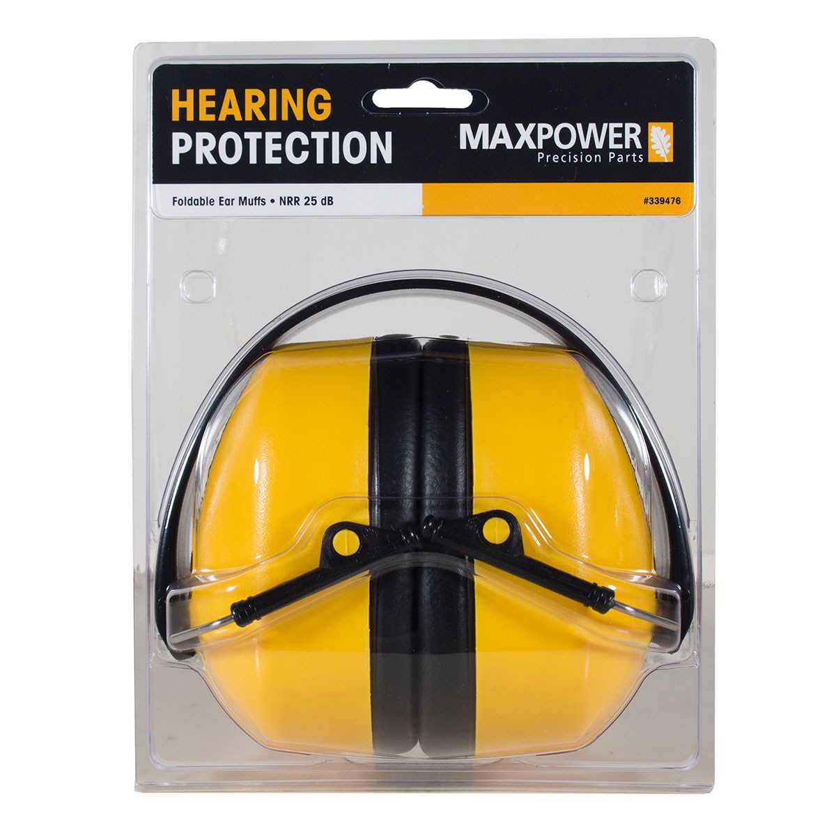 Maxpower Foldable Compact Ear Muffs Hearing Protection — priced per each; minimum 4; multiples of 4