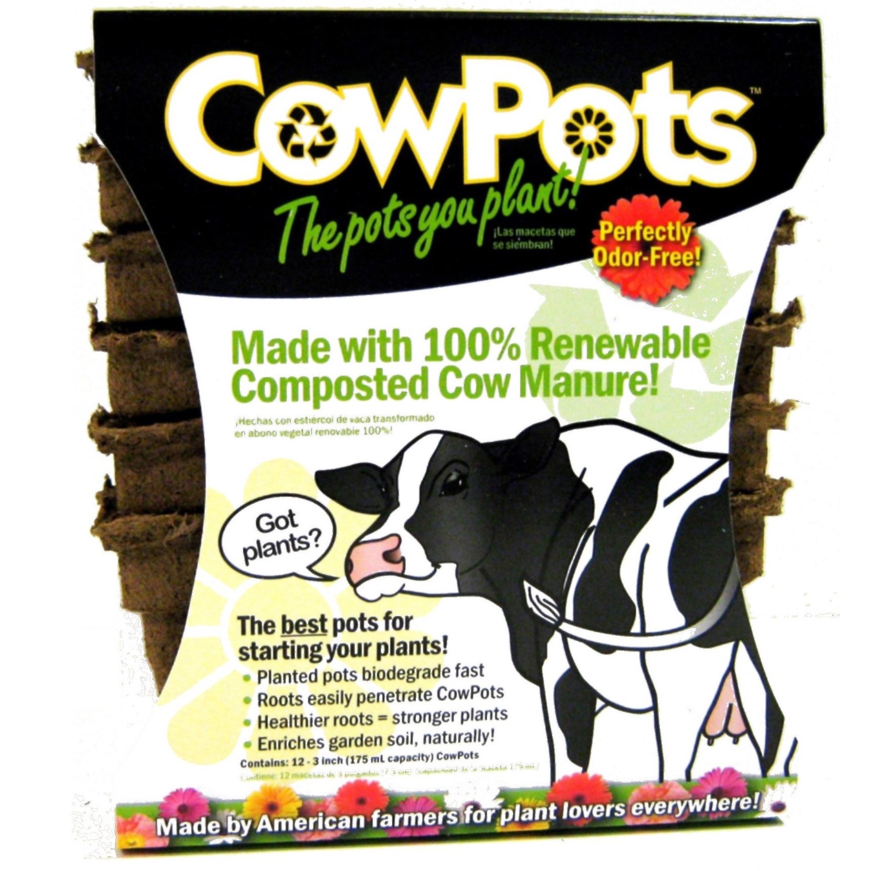 Summit Cow Pot #3 Square 12ct
