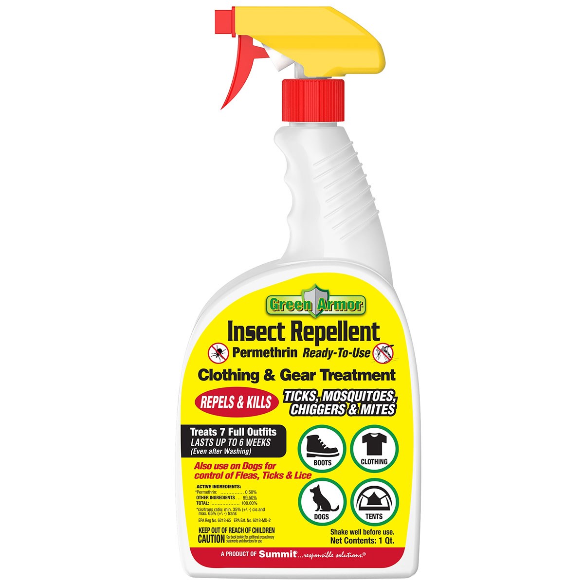 Summit Green Armor Permethrin Insect Repellent for Clothing & Gear — priced per each; minimum 12; multiples of 12