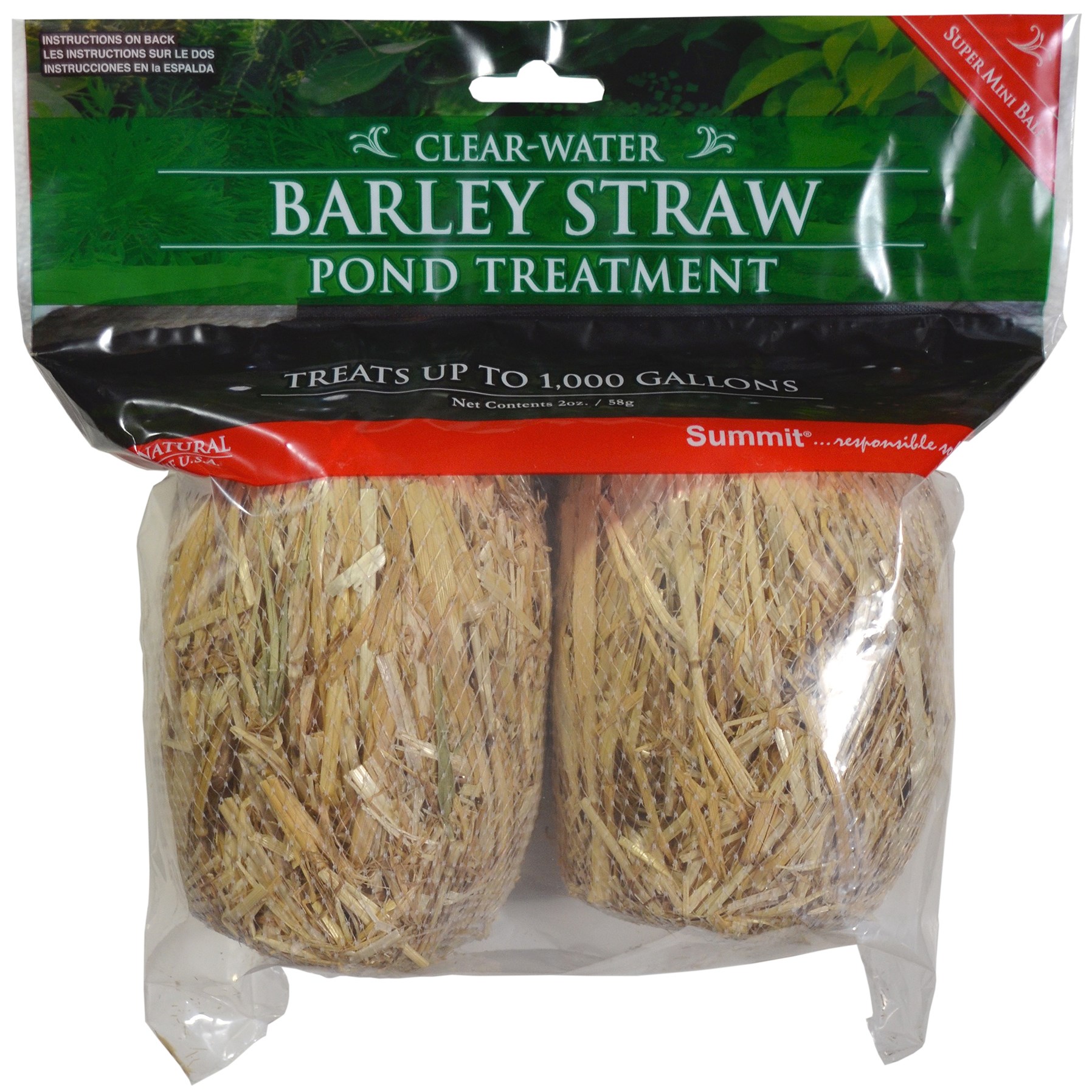 Summit Small Barley Straw 2 Bales 1000 Gallons — priced per each; minimum 12; multiples of 12