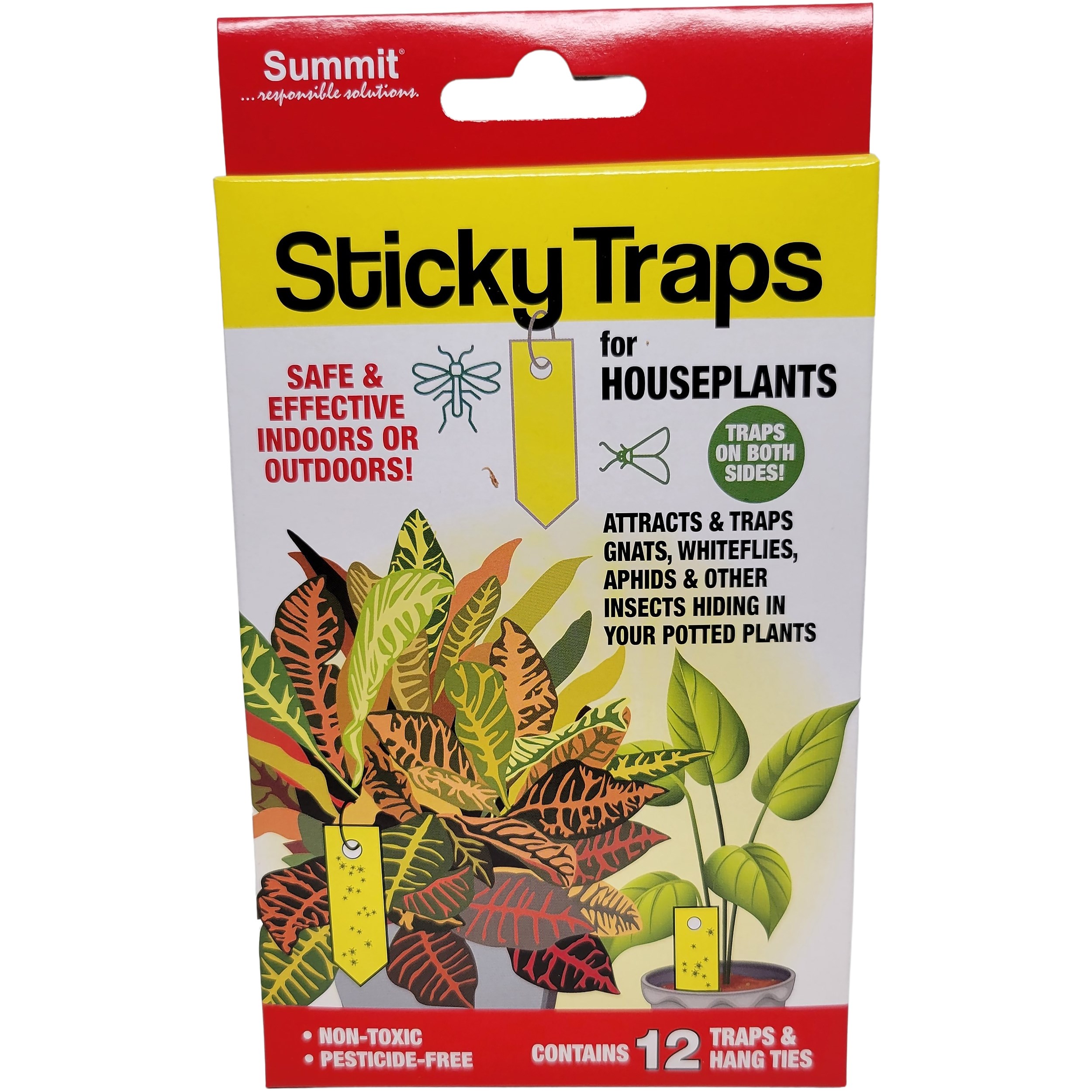 Summit 12ct Sticky Traps for Houseplant Insects — Single Unit