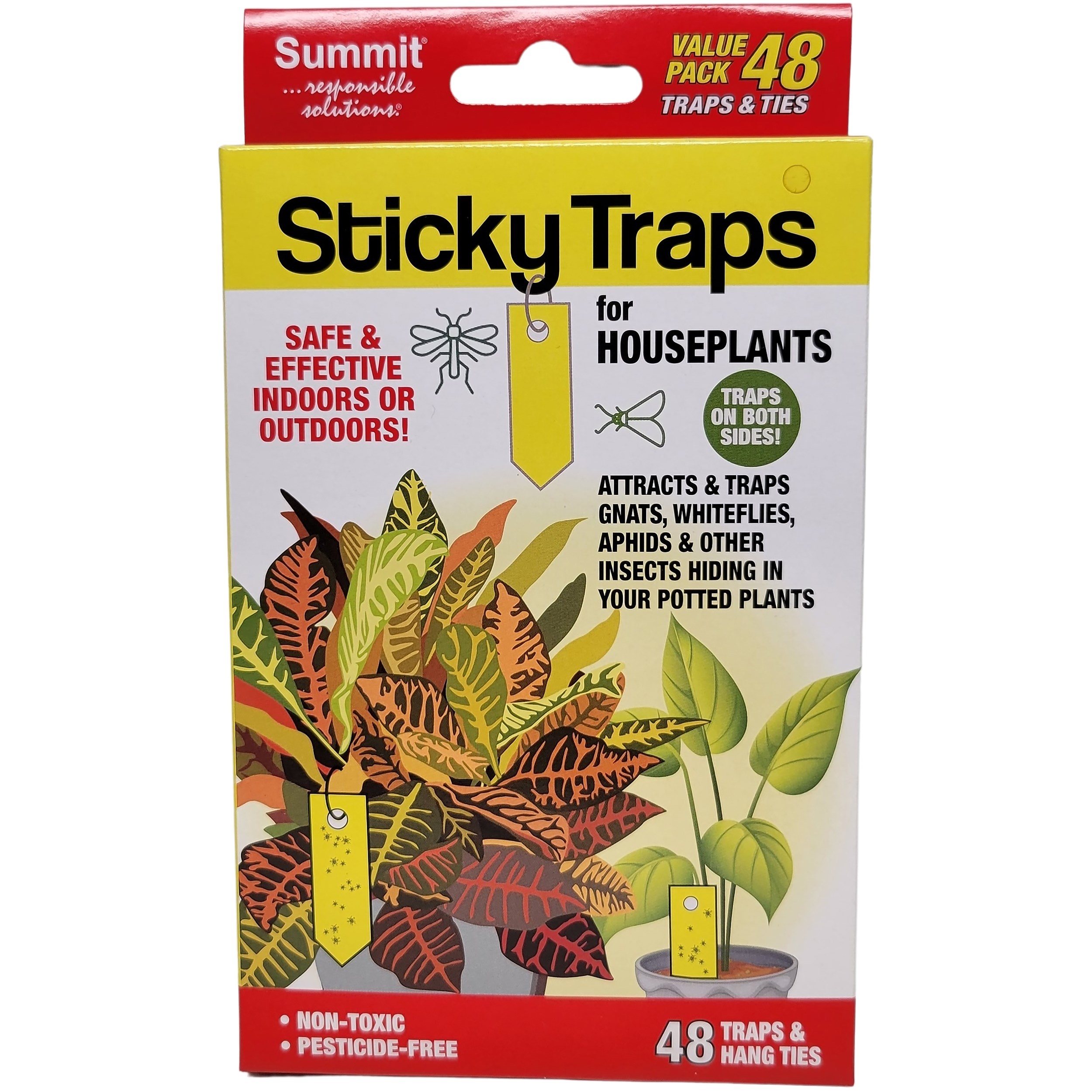 Summit 48ct Sticky Traps for Houseplant Insects — Single Unit