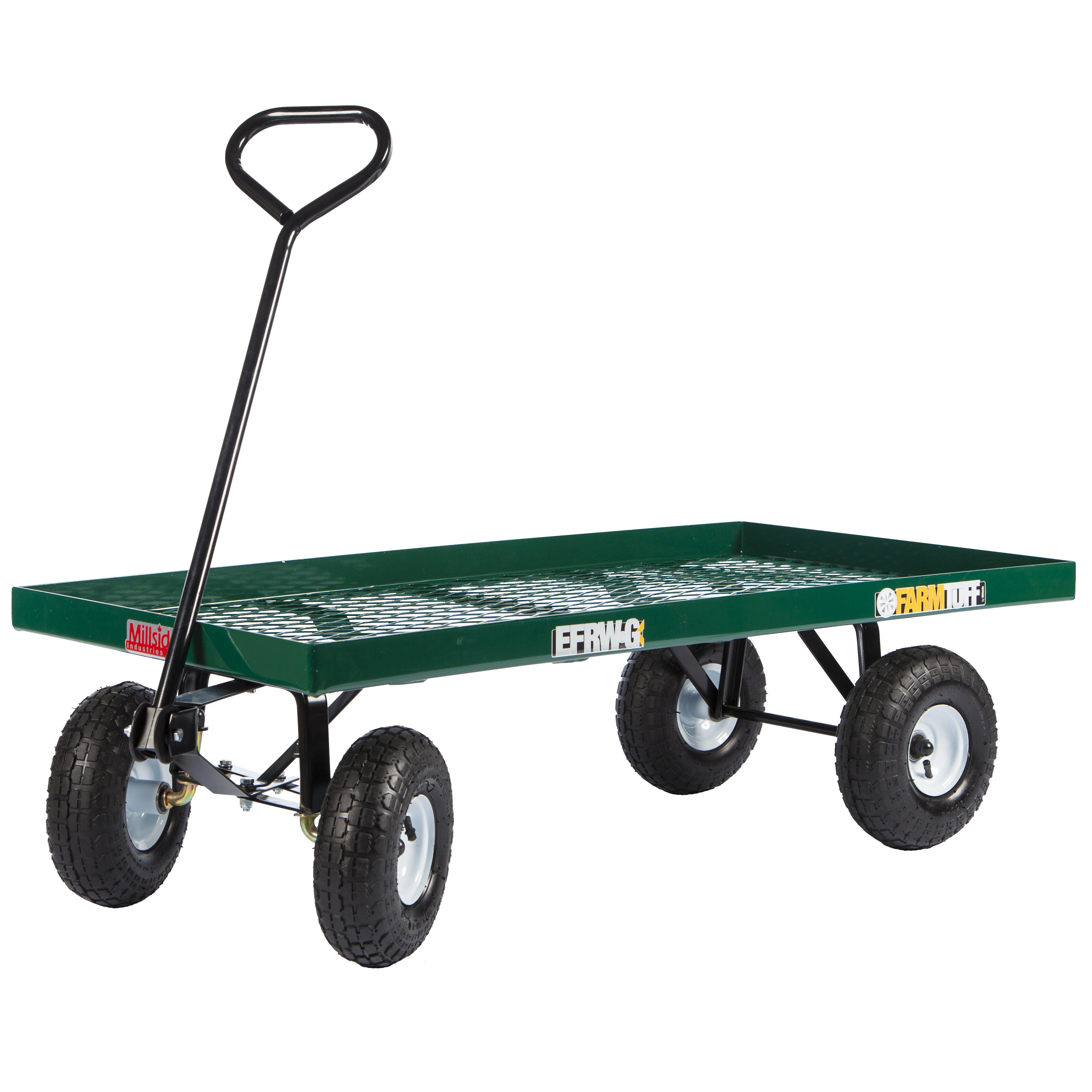 Millside 24x48" Metal Deck Wagon w/ Flat Free Tires