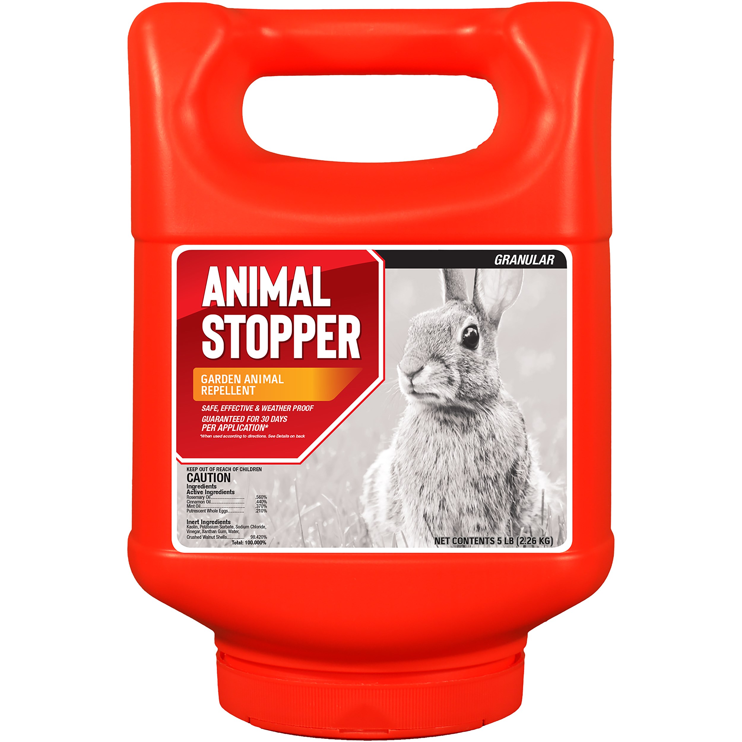 Animal Stopper 5lb Canister Repellent Shaker Granules — priced per each; minimum 4; multiples of 4