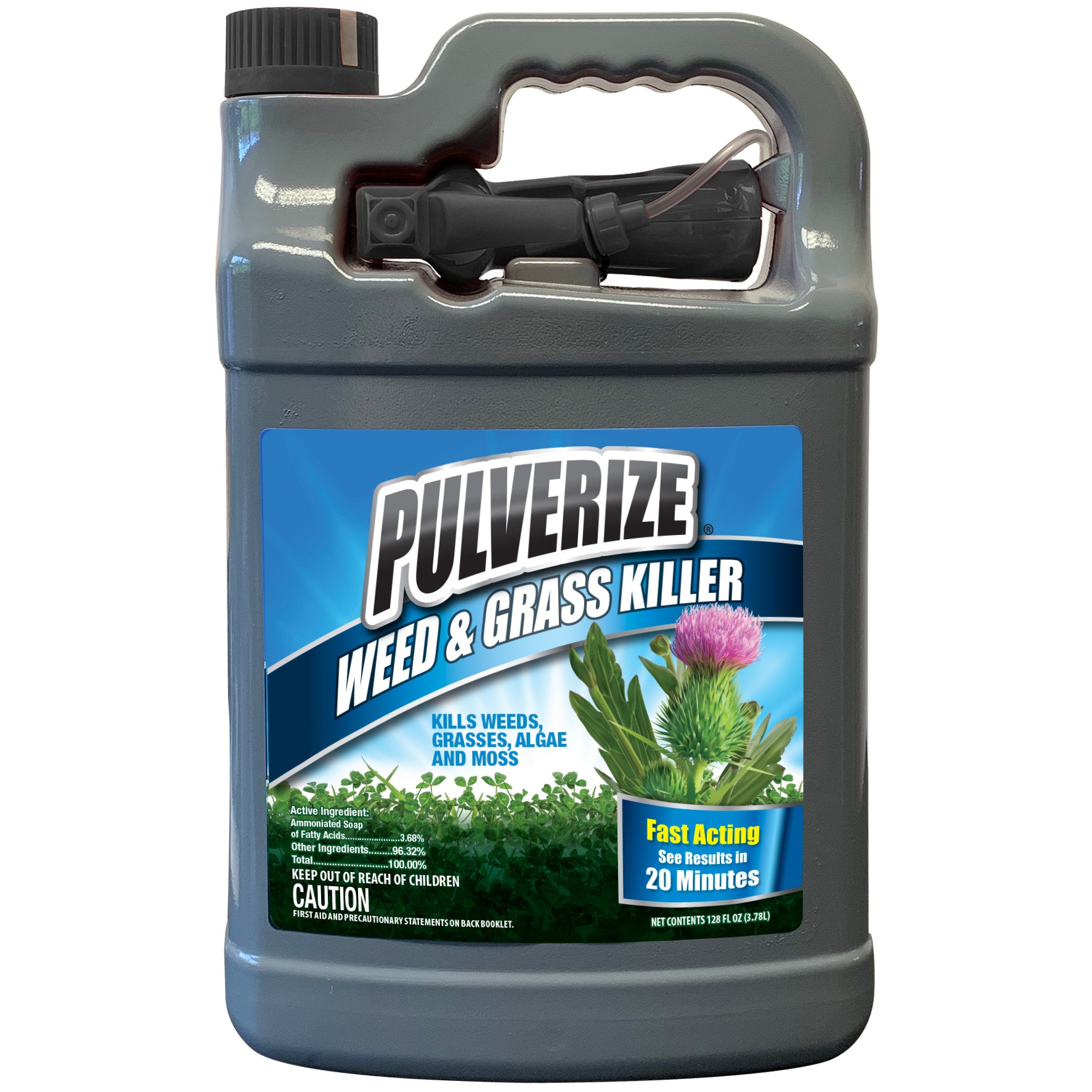 Pulverize 1gal Weed & Grass Killer with Battery Sprayer Ready to Use — priced per each; minimum 4; multiples of 4