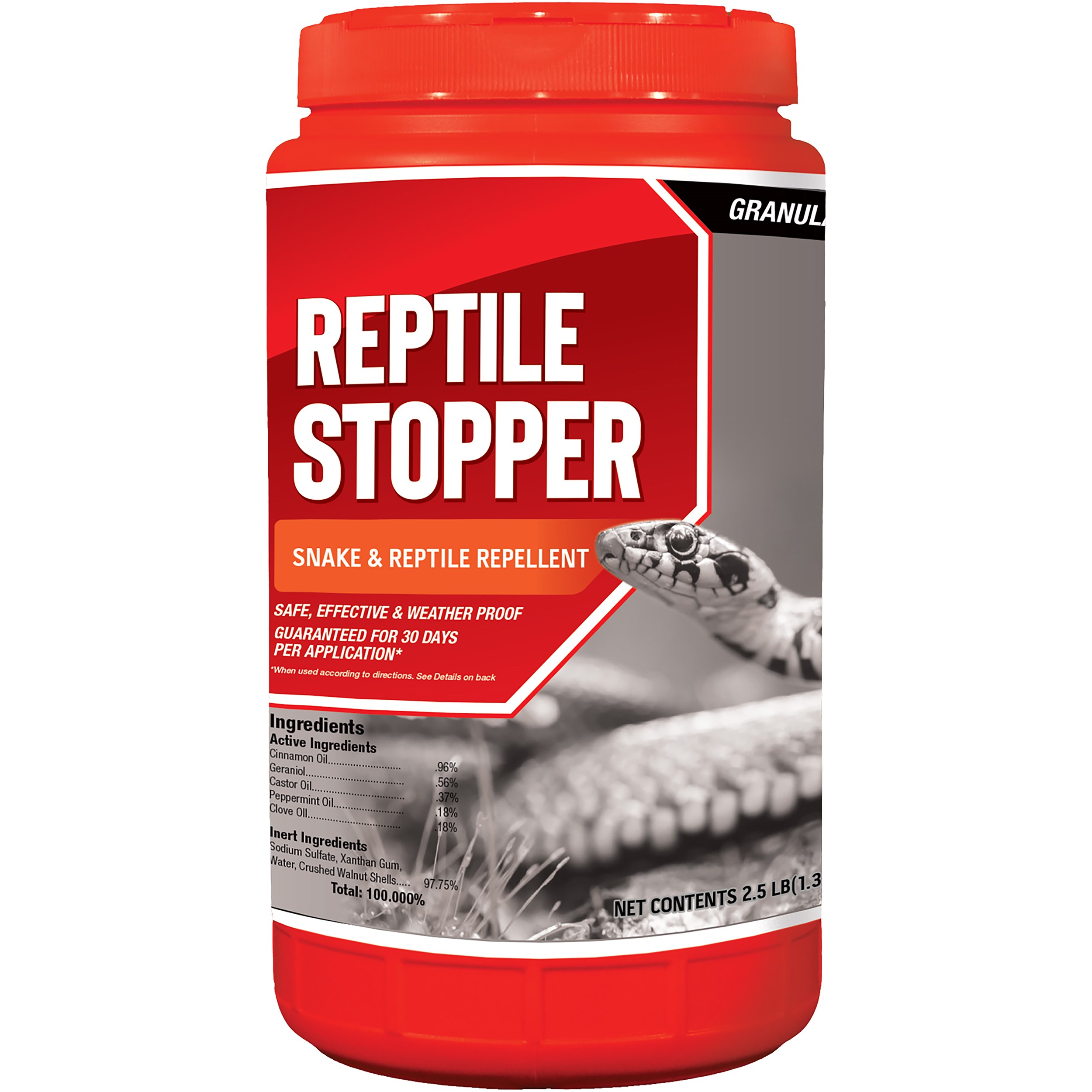 Reptile Stopper 2.5lb Jug Repellent Shaker Granules — priced per each; minimum 4; multiples of 4