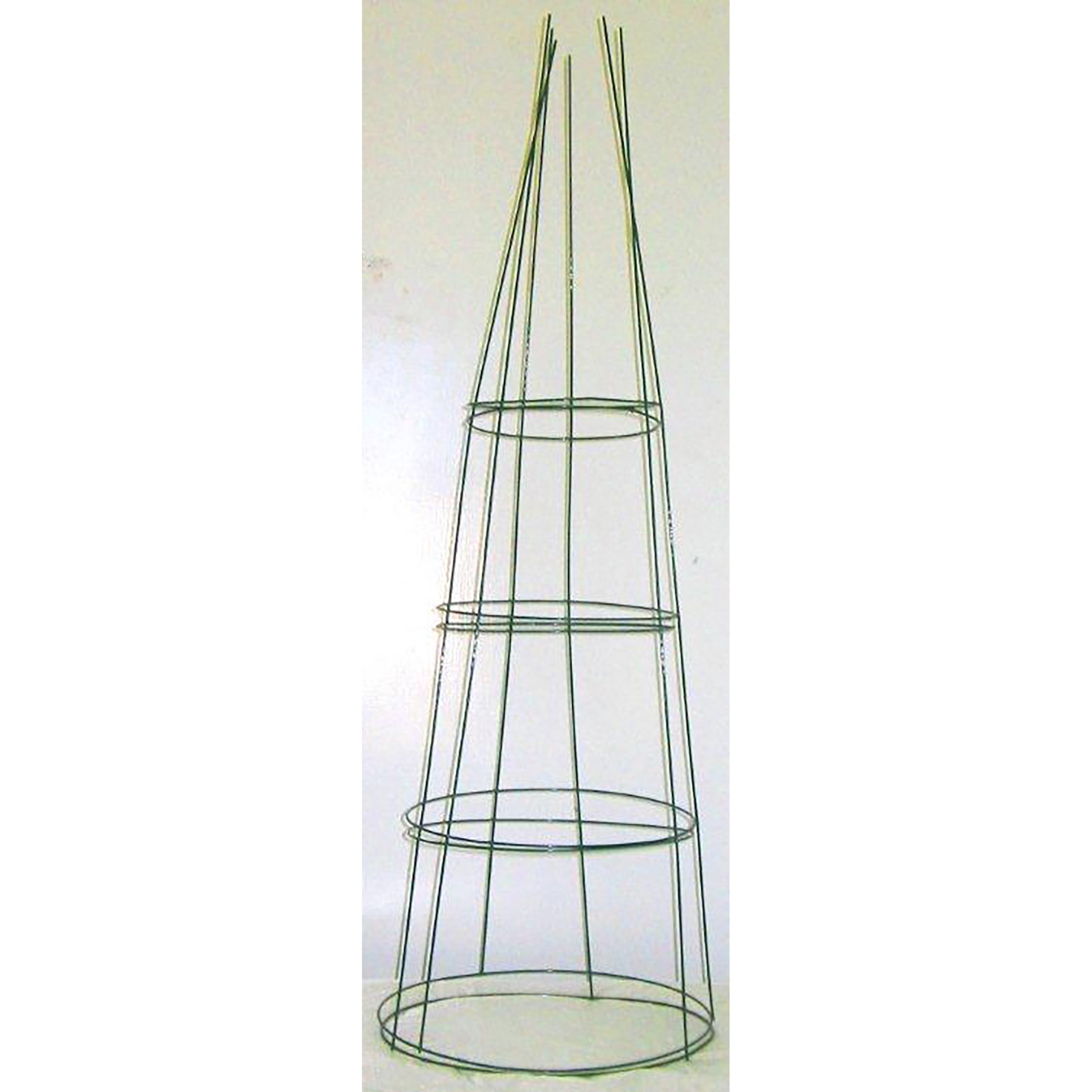 Midwest Wire Works 42" Extra Heavy Duty Tomato Cage Green 4 Ring 3 Leg — priced per each; minimum 25; multiples of 25