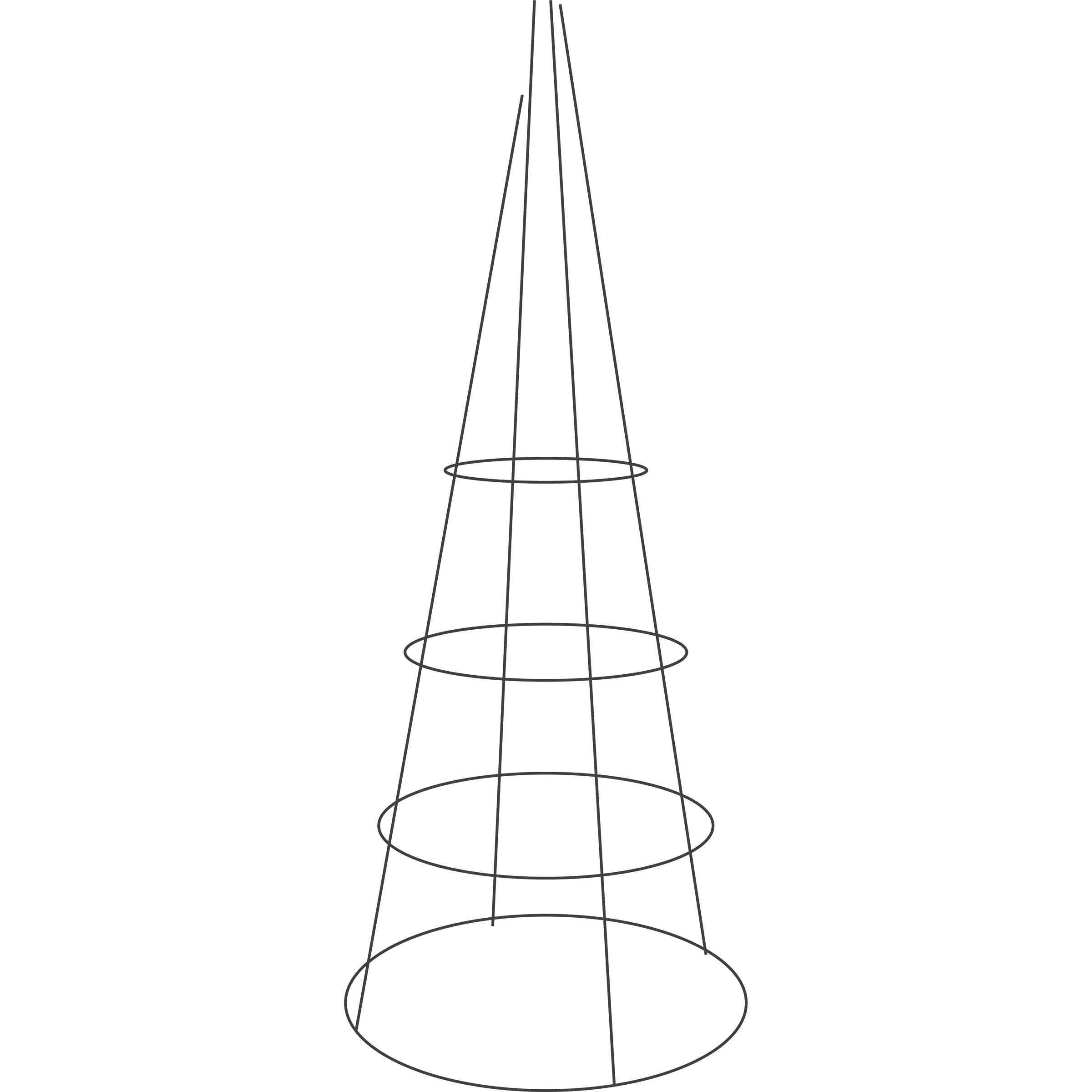 Midwest Wire Works 48" Big Mouth Cage 4 Ring 4 Leg — priced per each; minimum 25; multiples of 25