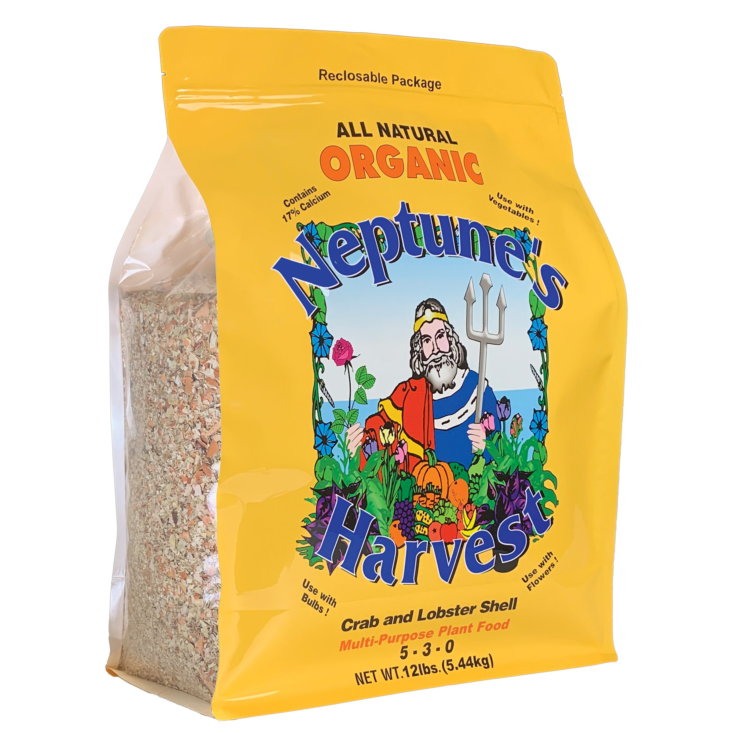 Neptunes Harvest 4# Bag Crab Shell Orange Label — priced per each; minimum 6; multiples of 6
