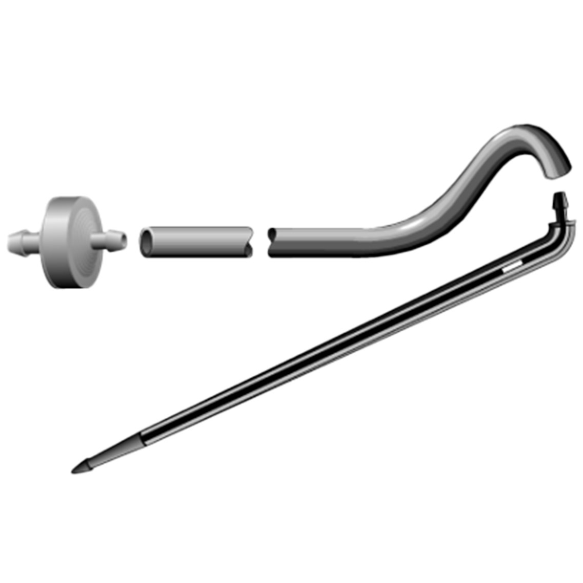 Netafim 18".5 GPH Single Drip Stake Assembly 25/BG — Bag of 25