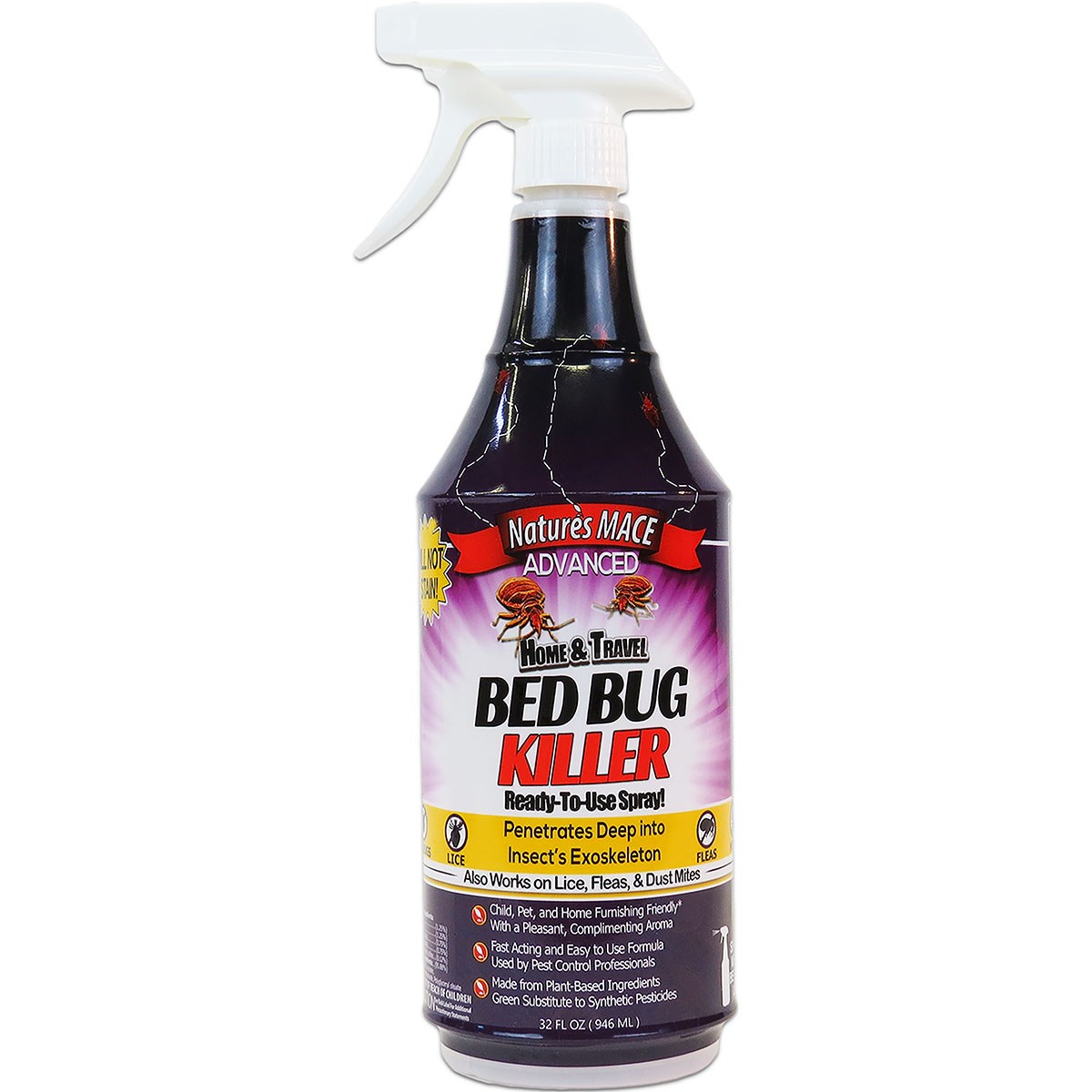 Nature's Mace 32oz Bed Bug Killer RTU — priced per each; minimum 12; multiples of 12