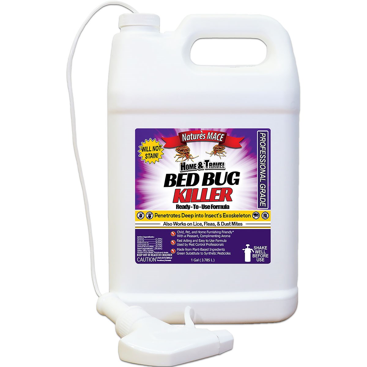 Nature's Mace 1gal Bed Bug Repellent RTU — priced per each; minimum 4; multiples of 4