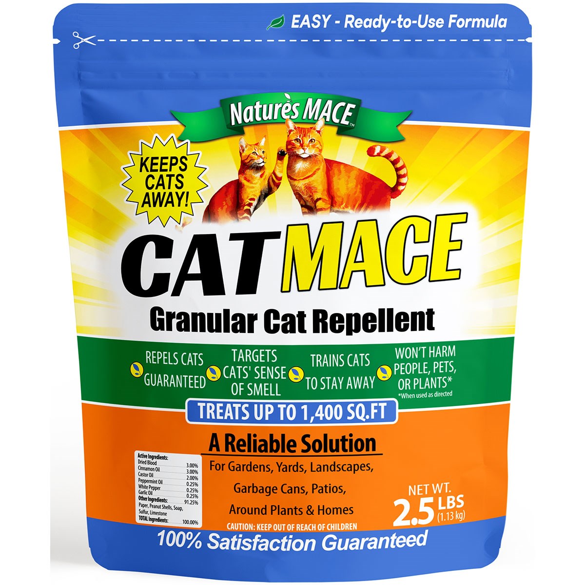 Nature's Mace 2.2# Cat Repellent Granules