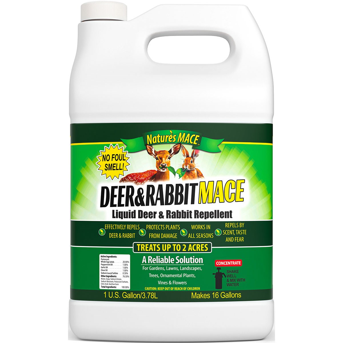 Nature's Mace 1gal Deer & Rabbit Repellent Concentrate