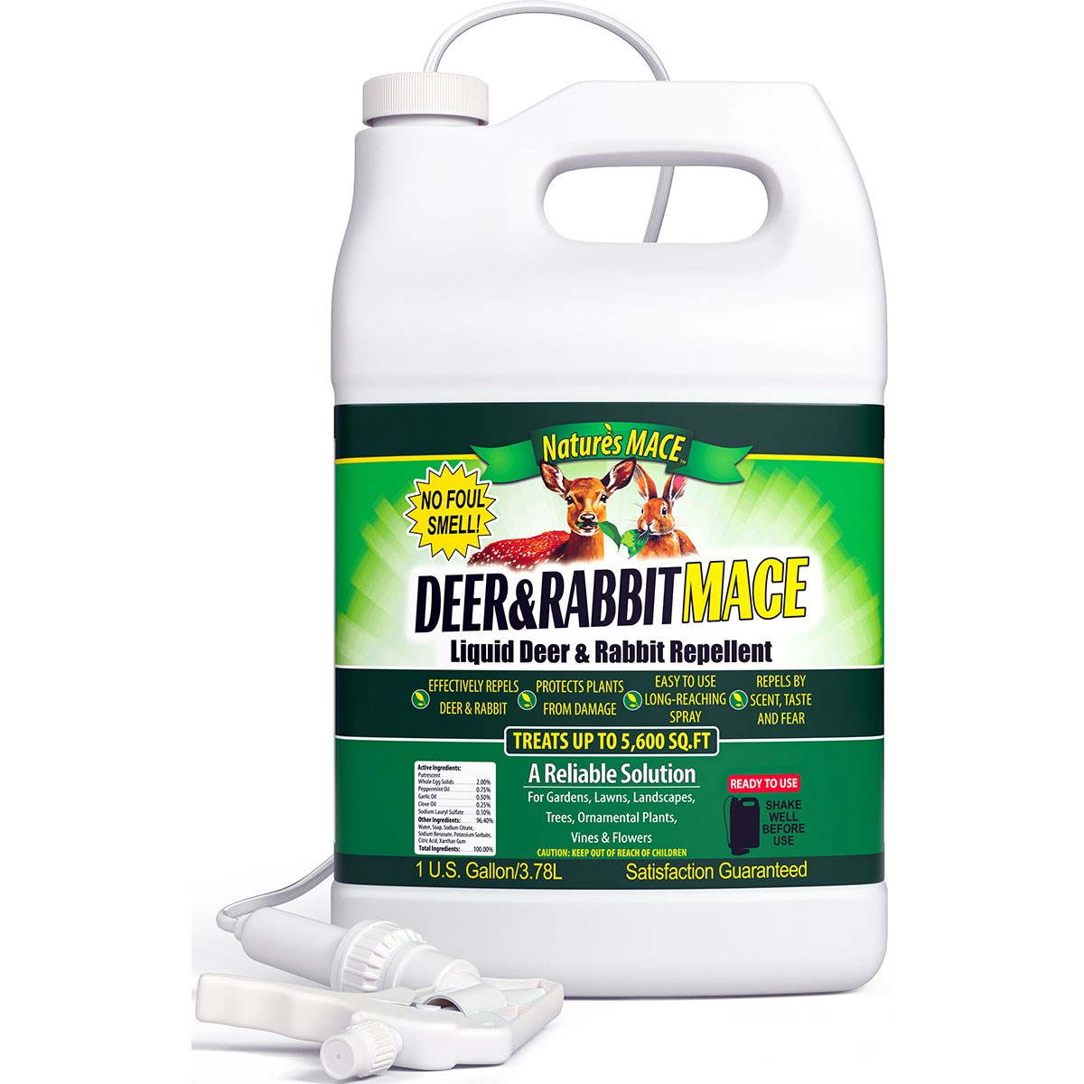 Nature's Mace 1gal Deer & Rabbit Repellent RTU — priced per each; minimum 4; multiples of 4