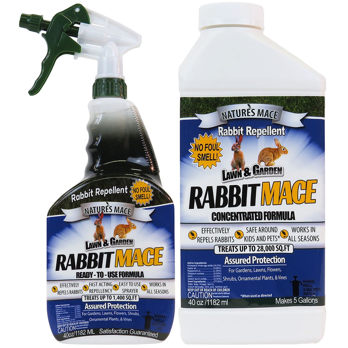 Nature's Mace 12pc MiniMace Rabbit Repellent RTU & Concentrate Counter Display
