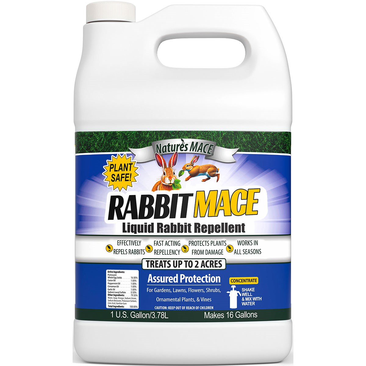 Nature's Mace 1gal Rabbit Repellent Concentrate — priced per each; minimum 4; multiples of 4