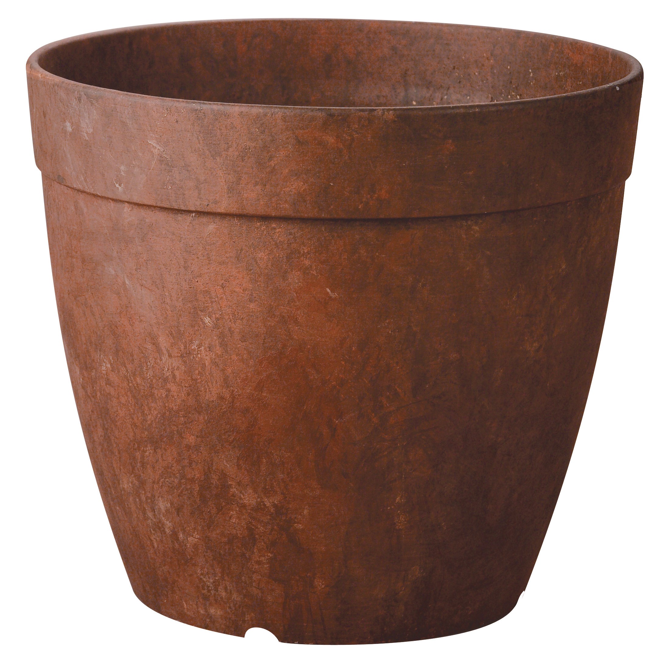 ArtStone 6" Round Dolce Planter Rust — priced per each; minimum 10; multiples of 10