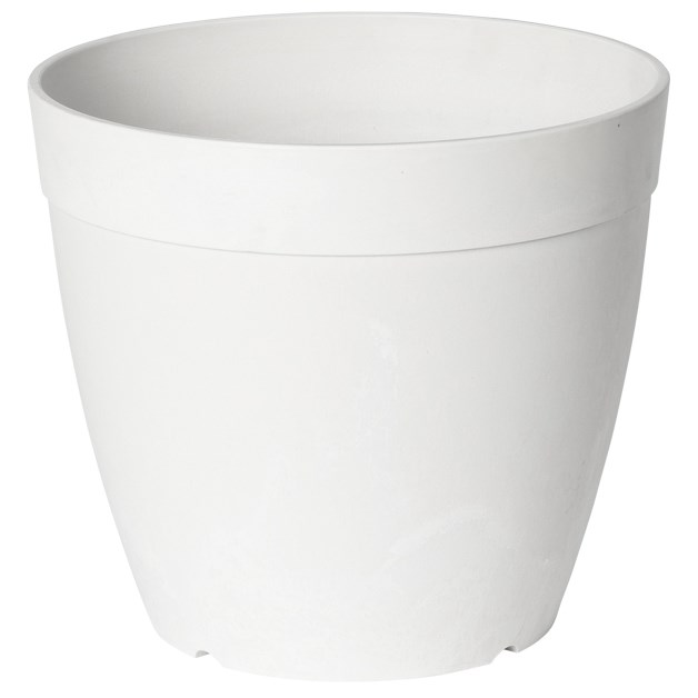ArtStone 8" Round Dolce Planter White