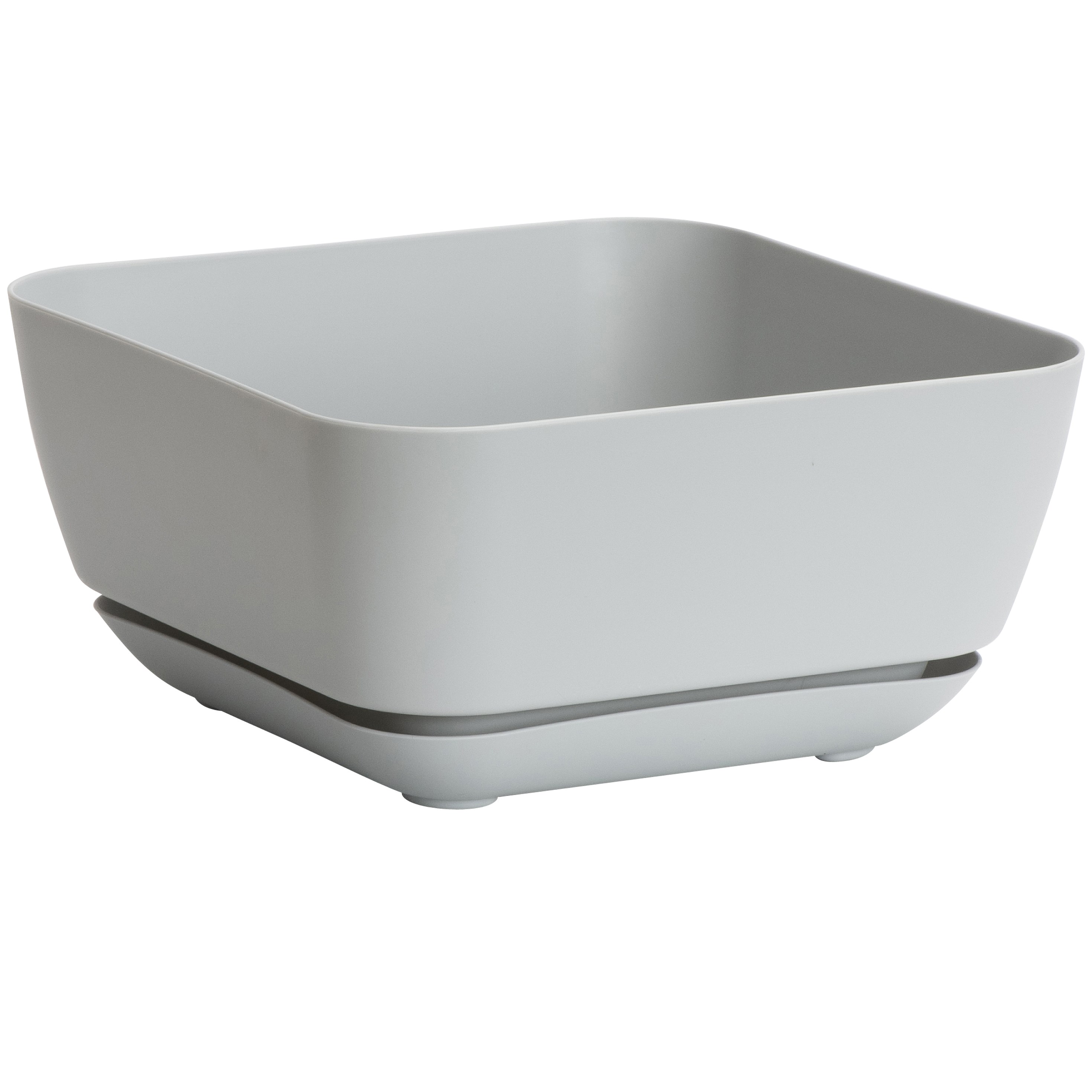 Majestic Gdn Planter Grey 12"x12" Square Matte — priced per each; minimum 5; multiples of 5