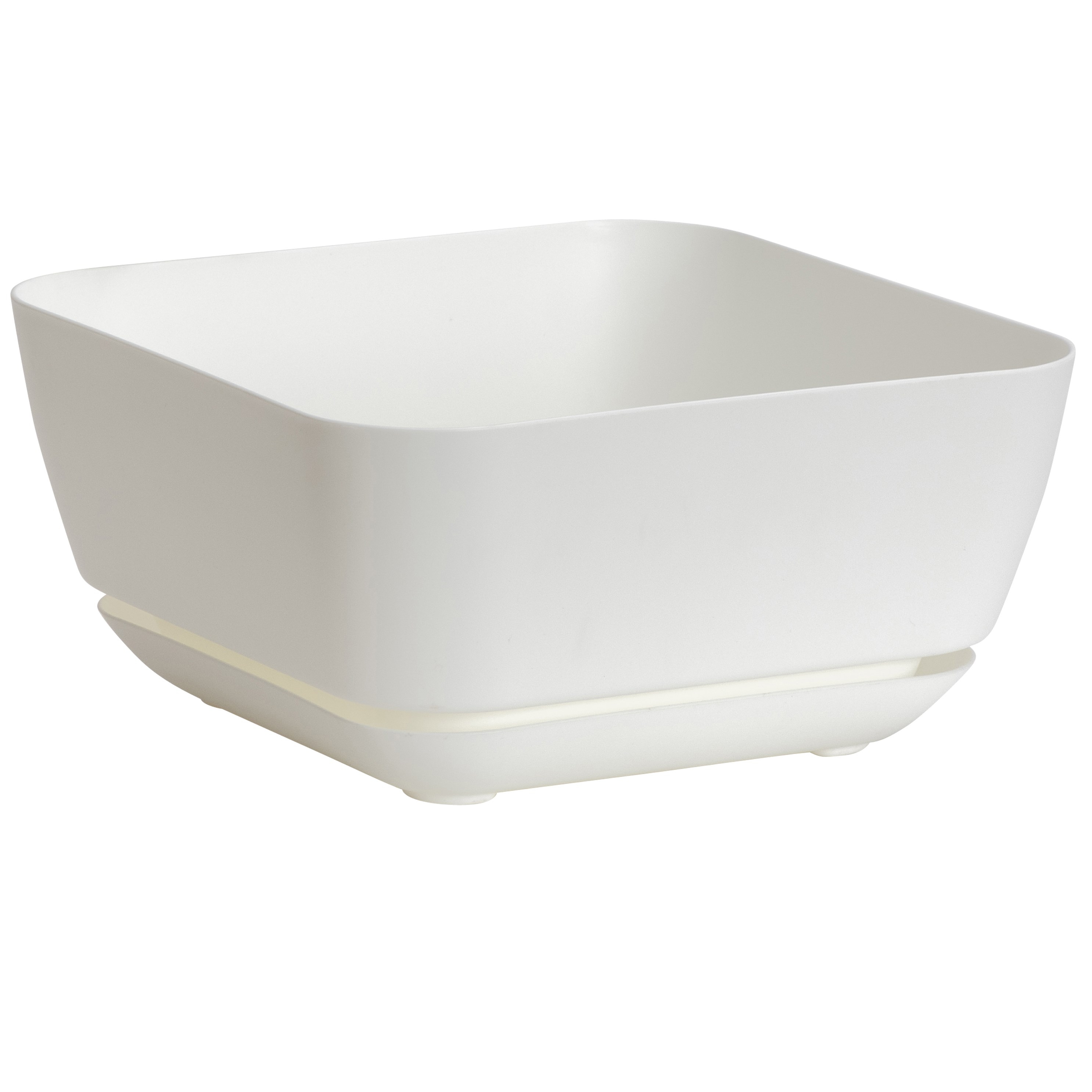 Majestic Gdn Planter White 12"x12" Square Matte — priced per each; minimum 5; multiples of 5