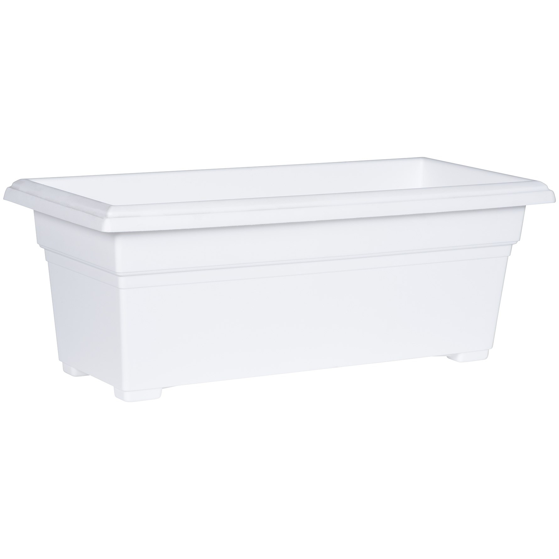 Countryside 27" PatioTub White Rectangular Planter — priced per each; minimum 10; multiples of 10