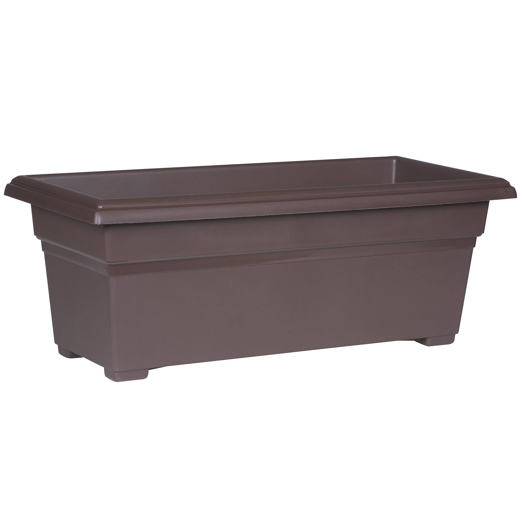 Countryside 27" PatioTub Brown Rectangular Planter — priced per each; minimum 10; multiples of 10