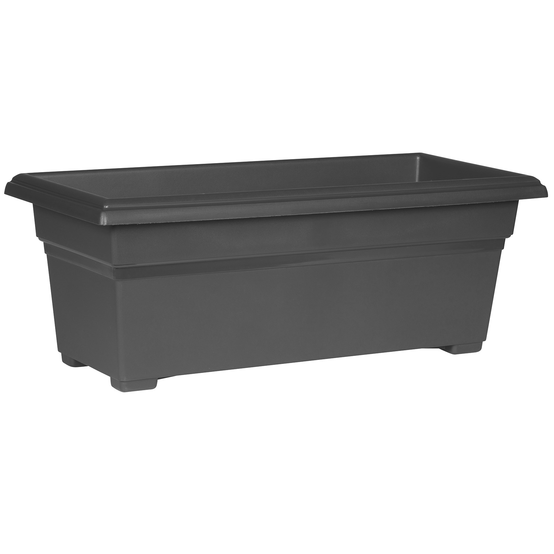 Countryside 27" PatioTub Black Rectangular Planter — priced per each; minimum 10; multiples of 10