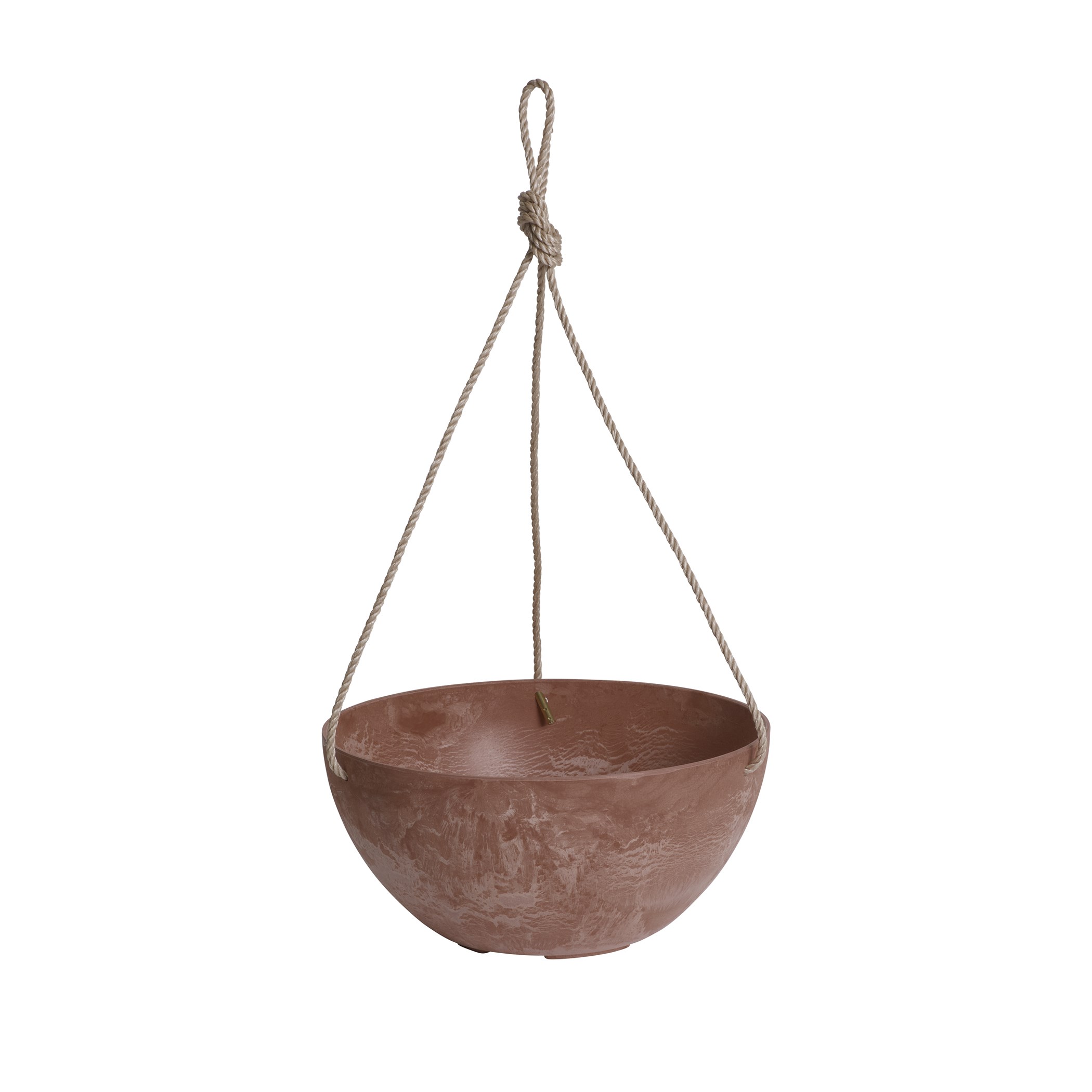 ArtStone 10" Napa Hanging Bowl with Rope Rust — priced per each; minimum 5; multiples of 5