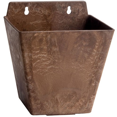 ArtStone Ella 5.5" Wall Pot Rust — priced per each; minimum 10; multiples of 10