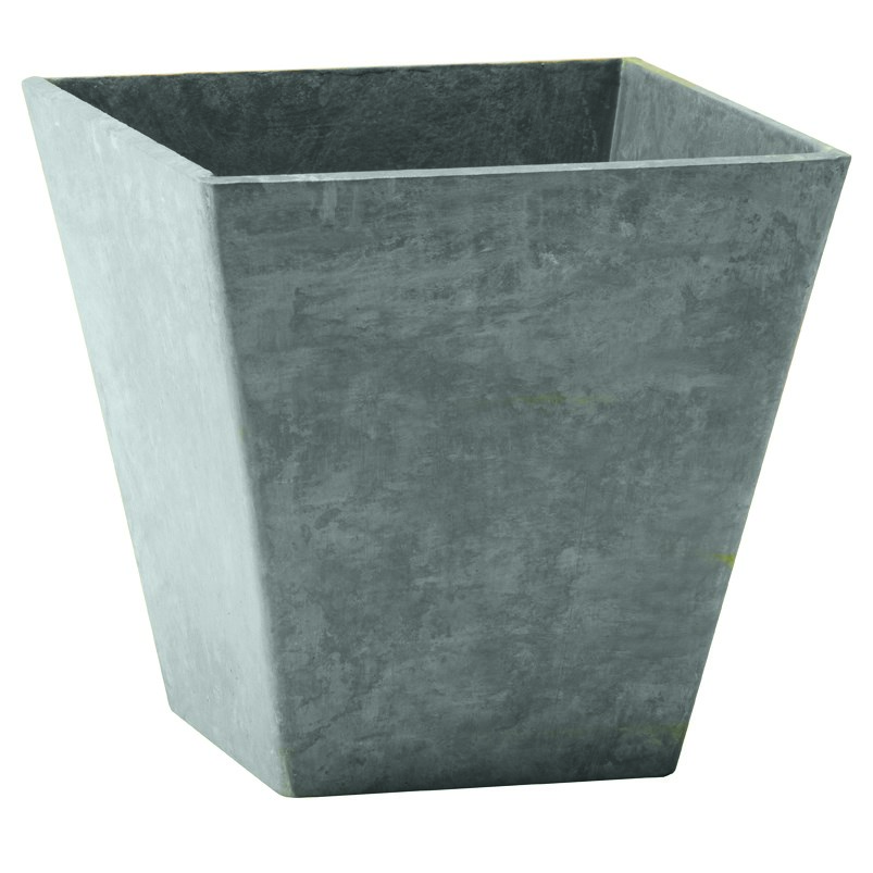 ArtStone Ella 12" Square Planter Grey — priced per each; minimum 5; multiples of 5