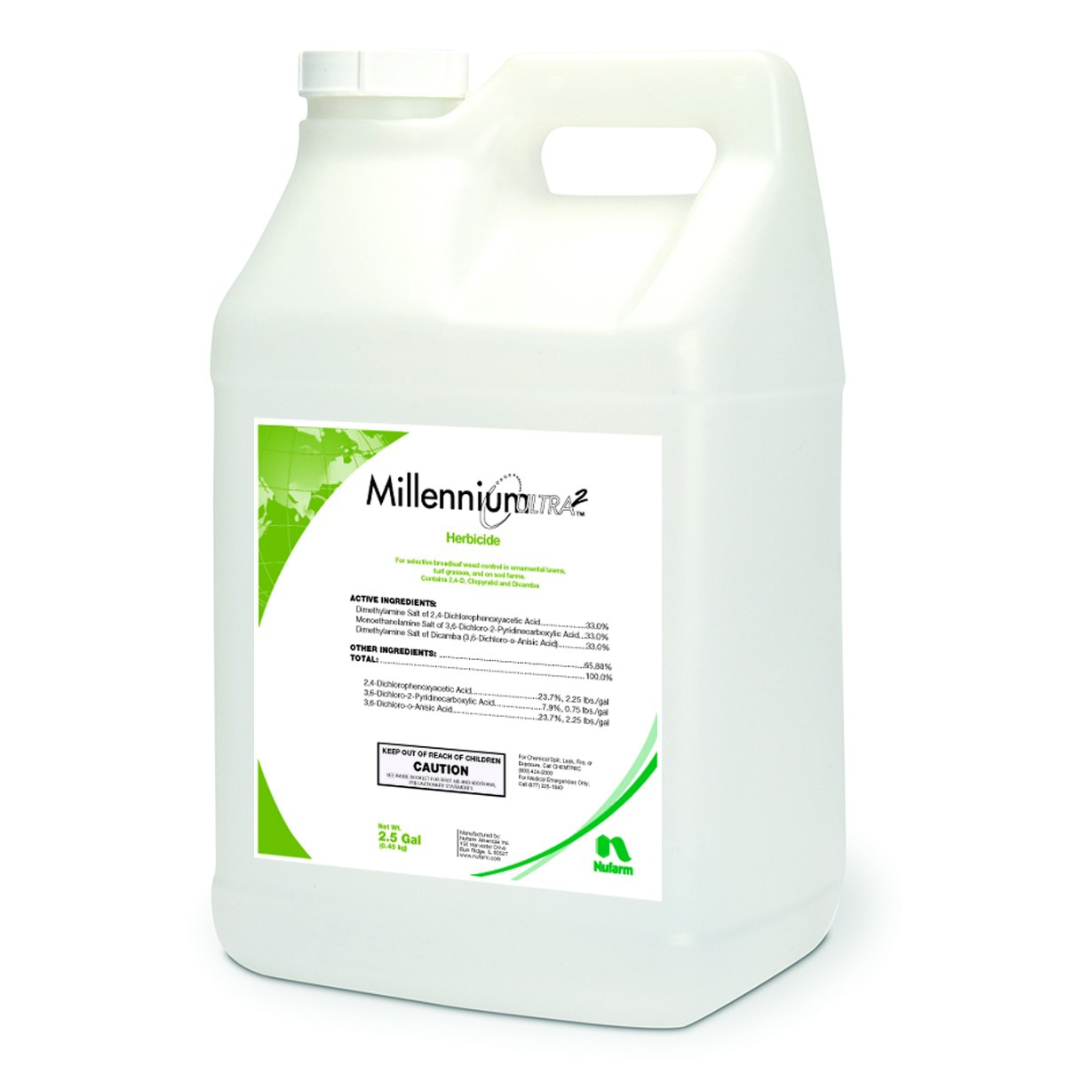 Nufarm Millennium Ultra II 2.5Gl (F) ( 2,4-D, Clopyralid, Dicamba ) — Single Unit